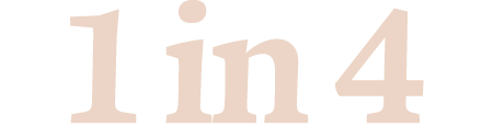 1 in 4