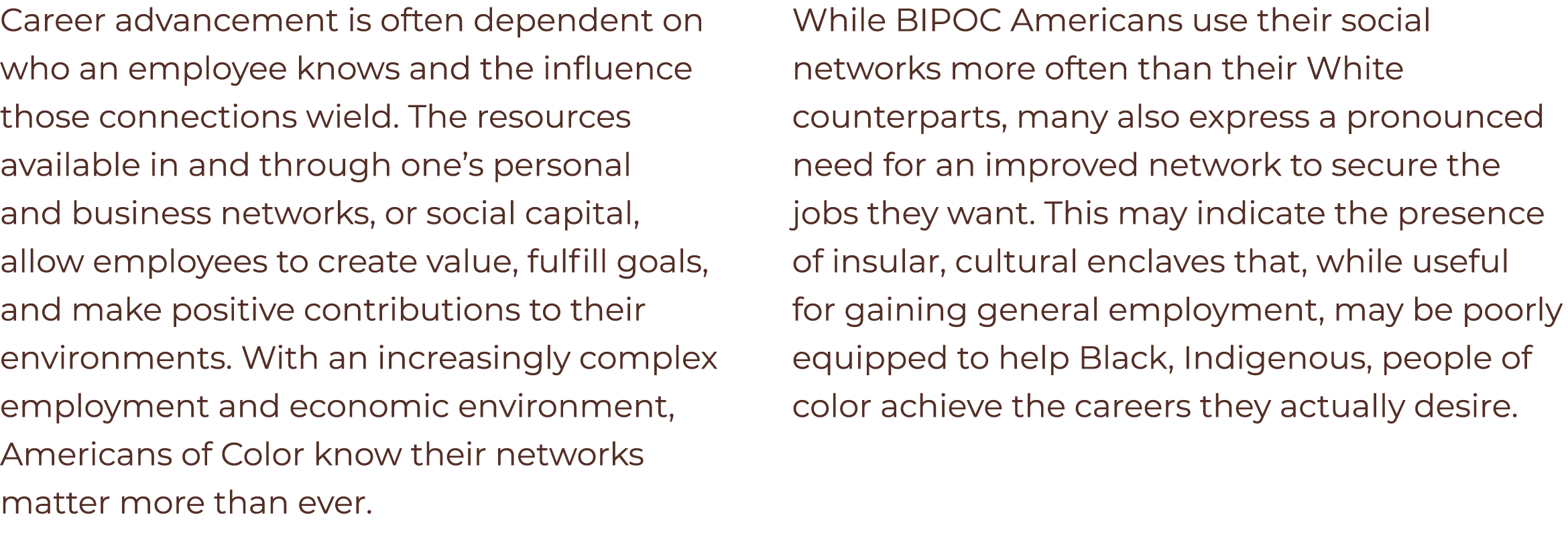Career advancement is often dependent on who an employee knows and the influence those connections wield. The resourc...