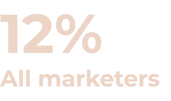 12% All marketers