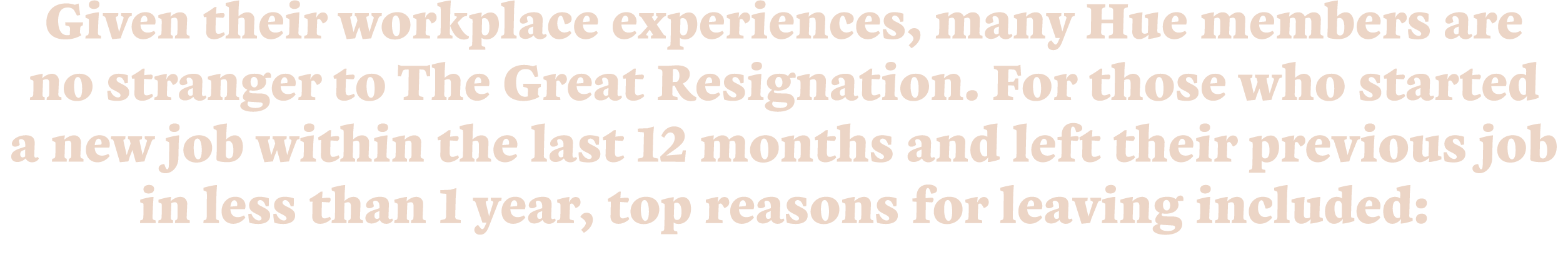 Given their workplace experiences, many Hue members are no stranger to The Great Resignation. For those who started a...