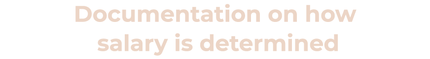 Documentation on how salary is determined