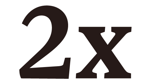 2x