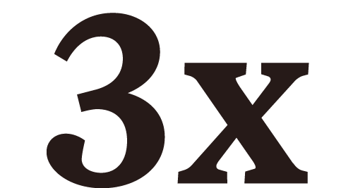 3x