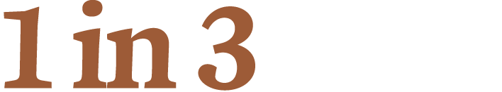 1 in 3