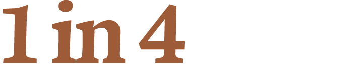 1 in 4