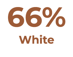 66% White