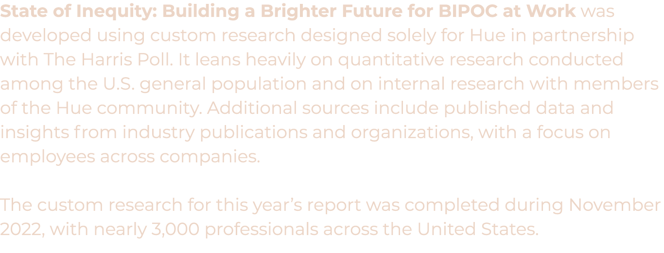 State of Inequity: Building a Brighter Future for BIPOC at Work was developed using custom research designed solely f...